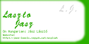 laszlo jasz business card